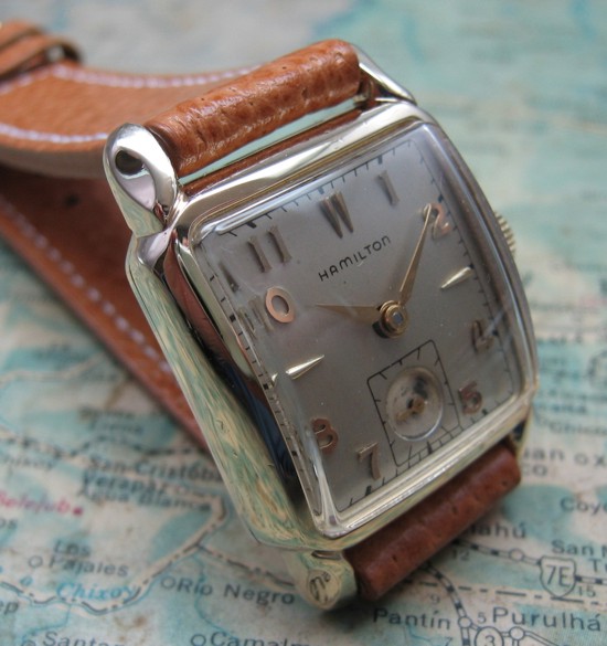 Vintage 1954 Hamilton Fulton Tank Wristwatch