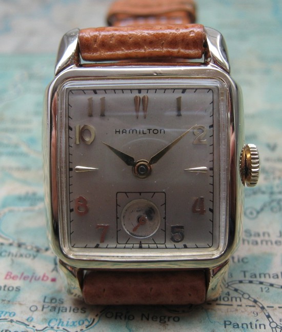Vintage 1954 Hamilton Fulton Tank Wristwatch
