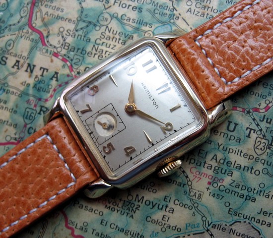 Vintage 1954 Hamilton Fulton Tank Wristwatch